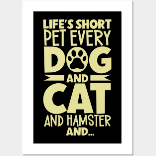 Pet every animal - animal caretaker Posters and Art